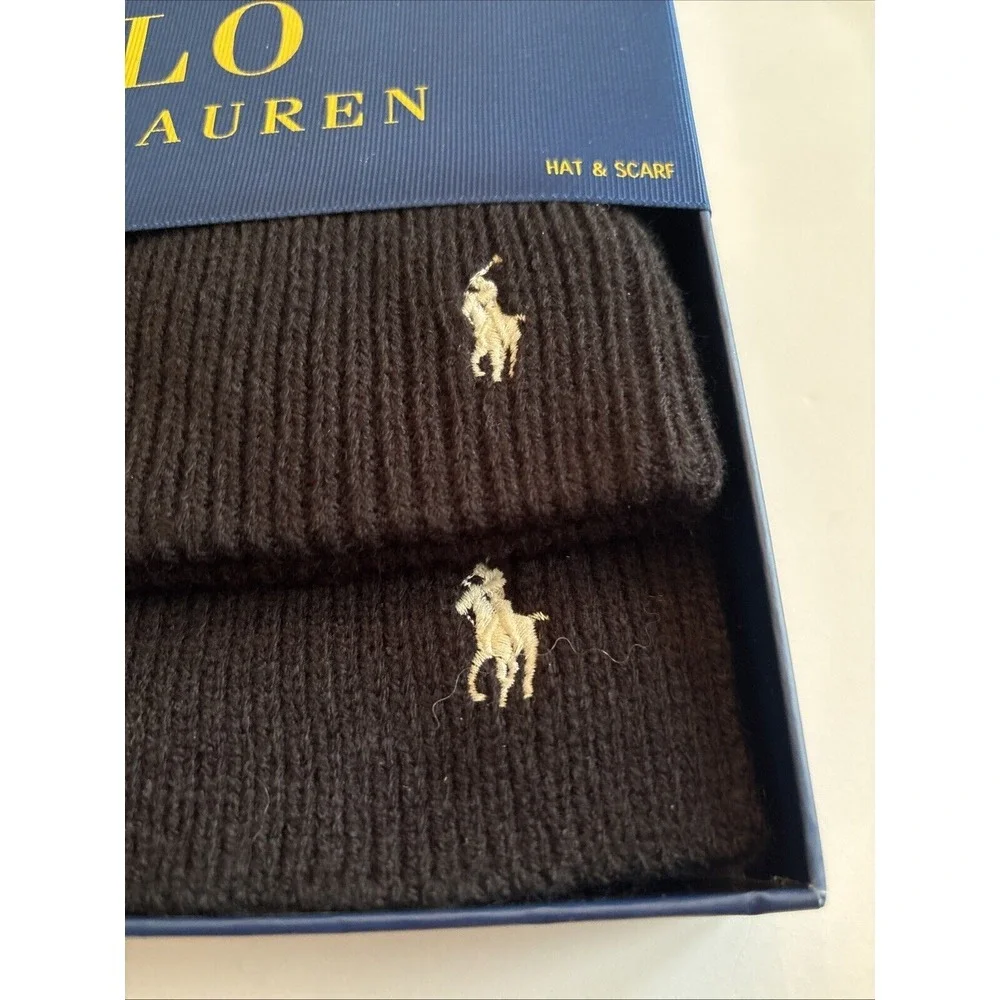 Polo Ralph‎ Lauren Wool-Blend Beanie & Scarf Set